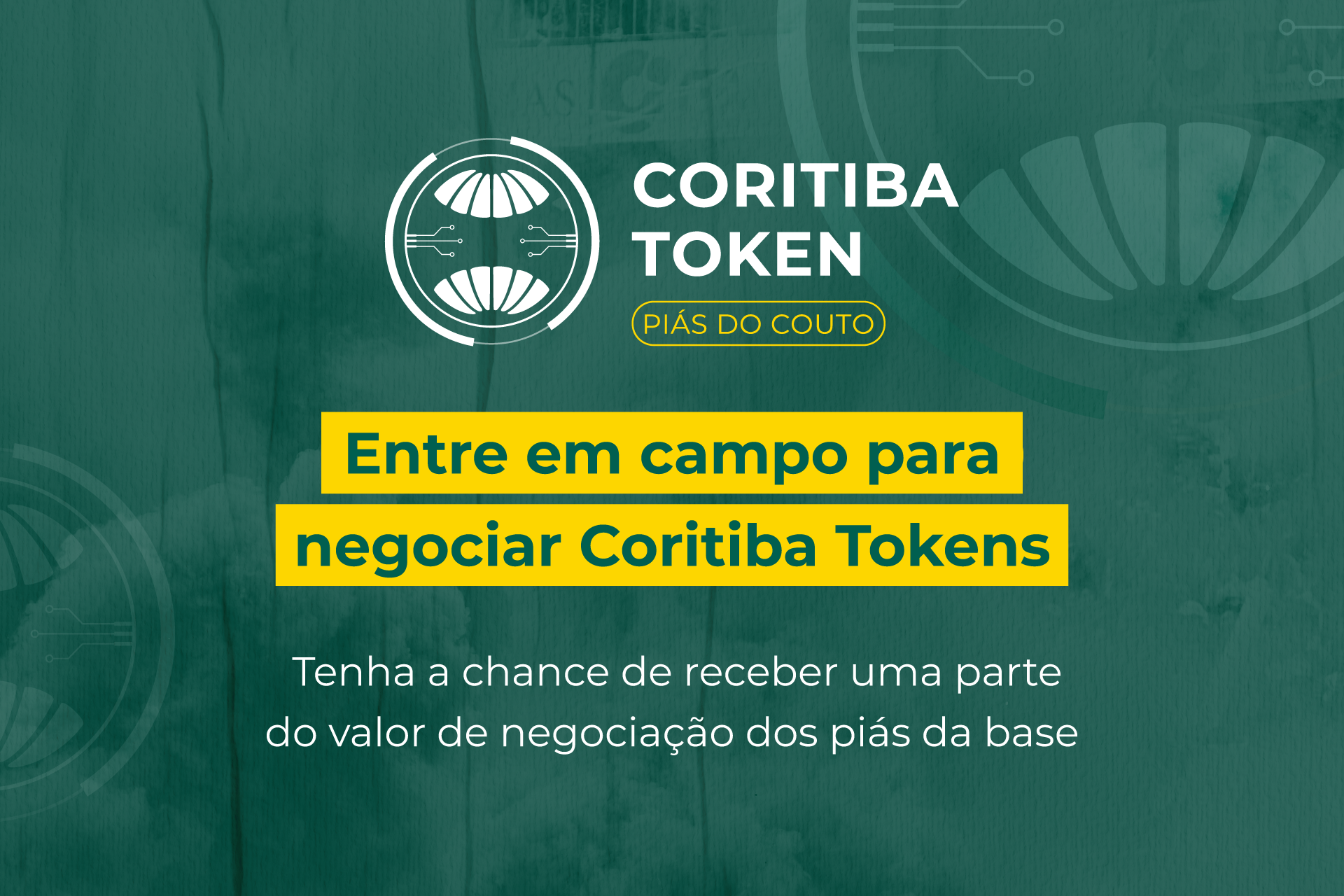 Mercado aberto para o Coritiba Token  Pis do Couto