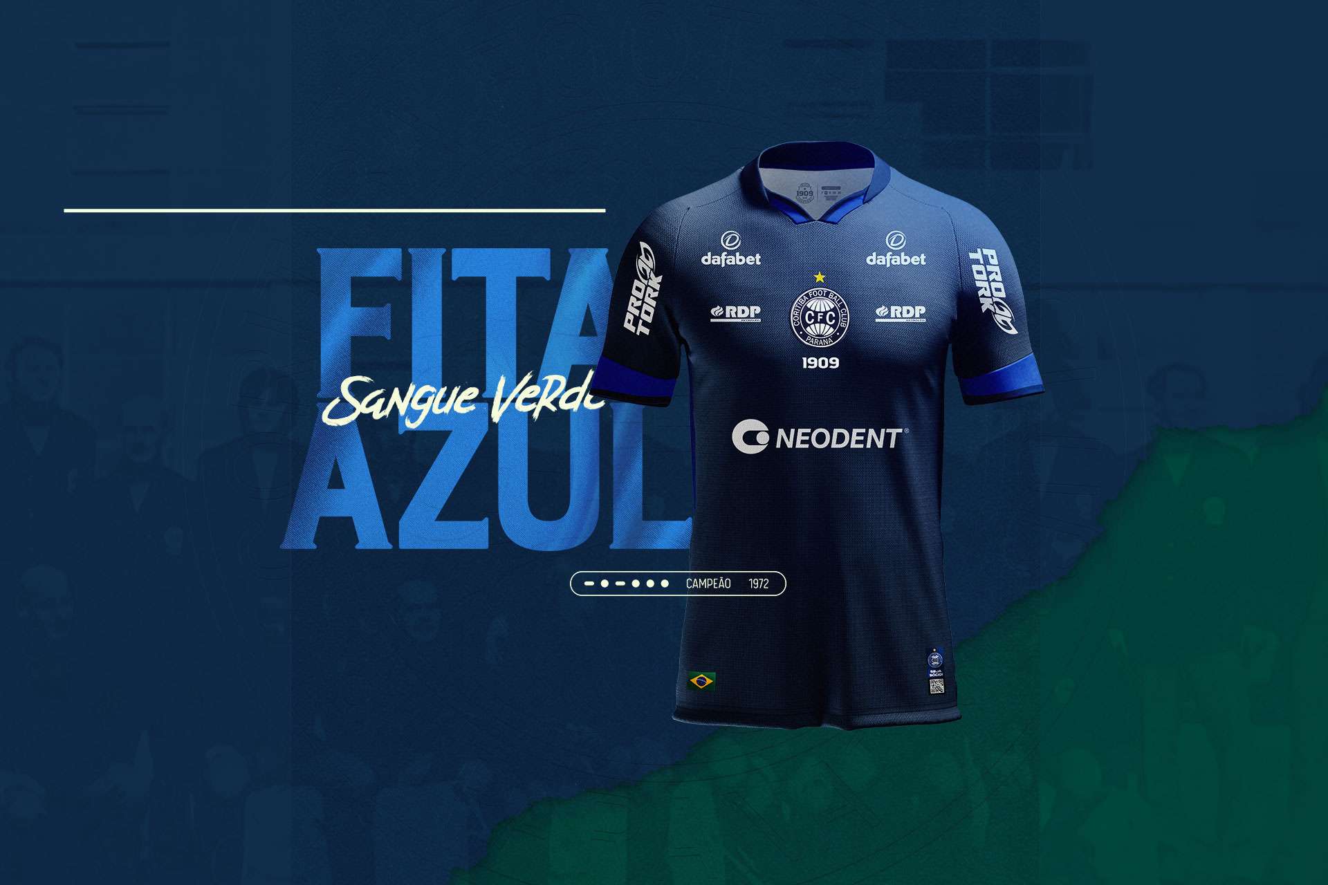 Coritiba lana camisa 3 em homenagem  Fita Azul